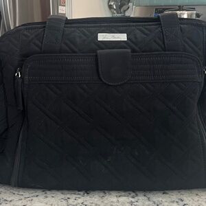 Vera Bradley Black Quilted tote/travel bag